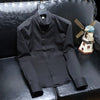 Y2K Patchwork Shirt Men Long Sleeve Designer Korean Style