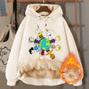 Winter Snoopy Fleece Hoodie Adult Cartoon Warm Sweatshirt Gift Coat