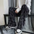 Mens Checkered Wide Leg Pants Oversized Plus Size Casual Joggers