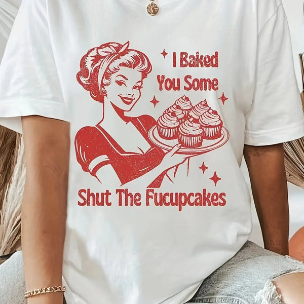 Soft Stretchy Activewear Tee Women’s Casual Print Fitness Shirt