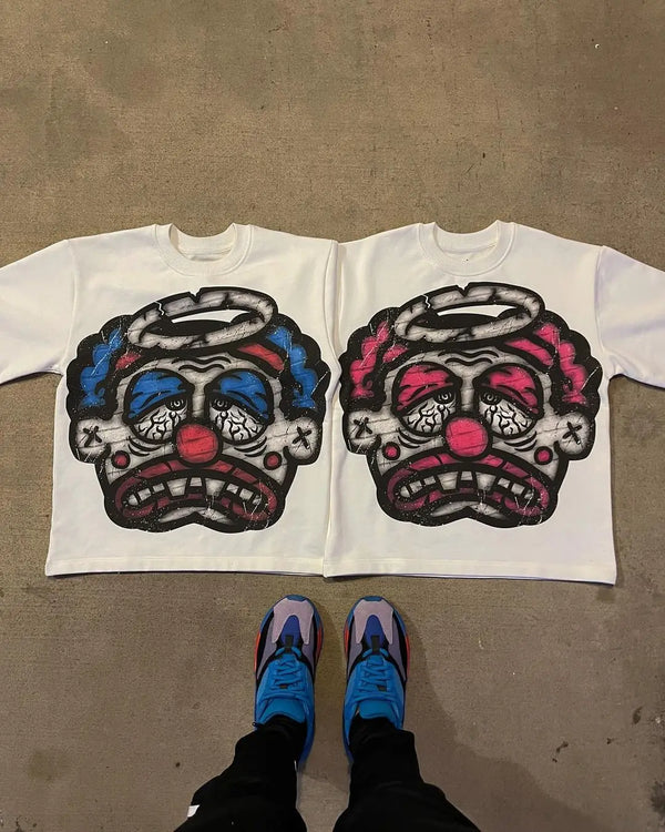 Oversized Clown T-shirt Women's Streetwear