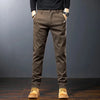 Mens Cotton Dress Pants Straight Fit Business Work Trousers Casual