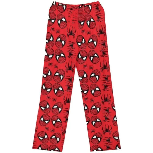 Hello Kitty Spider-Man Pajama Pants Cotton Loose Women’s Lounge Wear