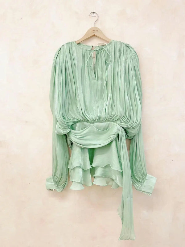 Streetwear Women's Long Sleeve High Waist Slimming Mini Dress Fashion