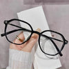 Vintage Square Glitter Glasses Women Anti Blue Light