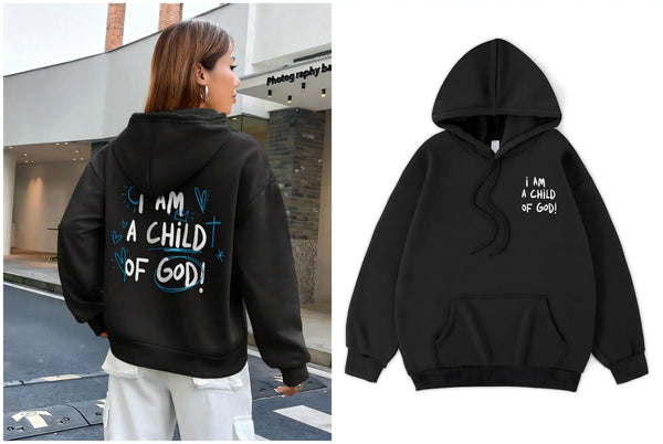 "I Am A Child of God" Women’s Hoodie Casual Pullover