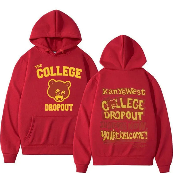 Kanye West College dropout hoodie music hoodie fashion trend unisex