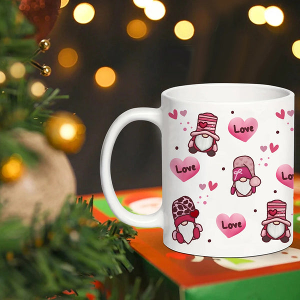 11oz Ceramic Coffee Mugs with Handle Valentine