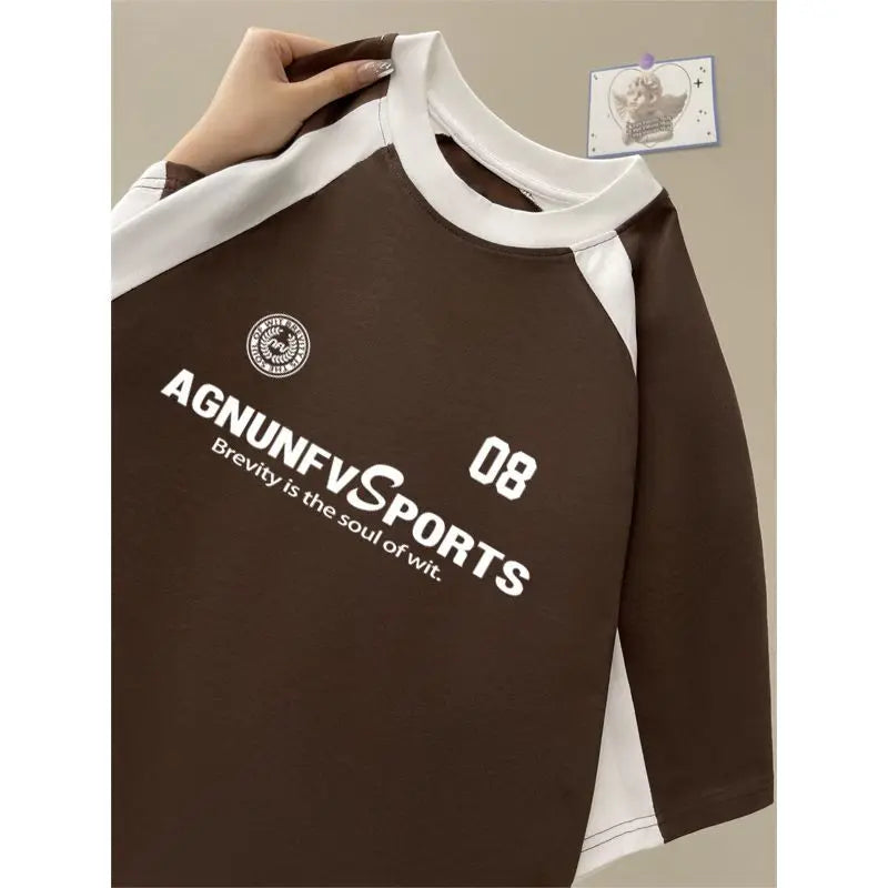 Women's American High Street Hip-Hop Letter Print Loose Summer T-Shirt