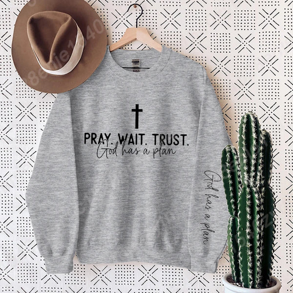 Uplifting Christian Quote Crewneck Sweatshirt Long Sleeve