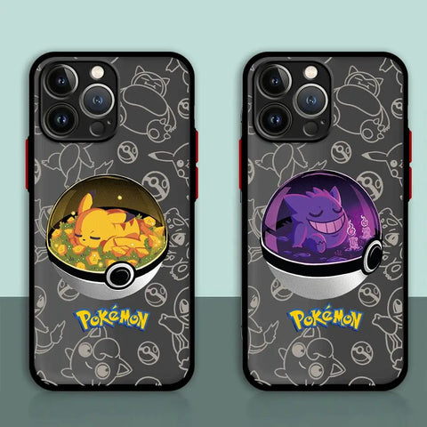 Cartoon Cute Pokemon Phone Case for Apple iPhone Matte Armor Cover