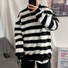 Men Sweatshirt Classic Striped Hip Hop Casual Trend Pullover