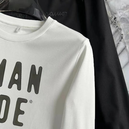 Men's High Quality Rapper Full Sleeve HUMAN MADE Printed Long Sleeve Shirt