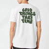 Good Things Take Time' Letter Print Short-Sleeved Top T-Shirt