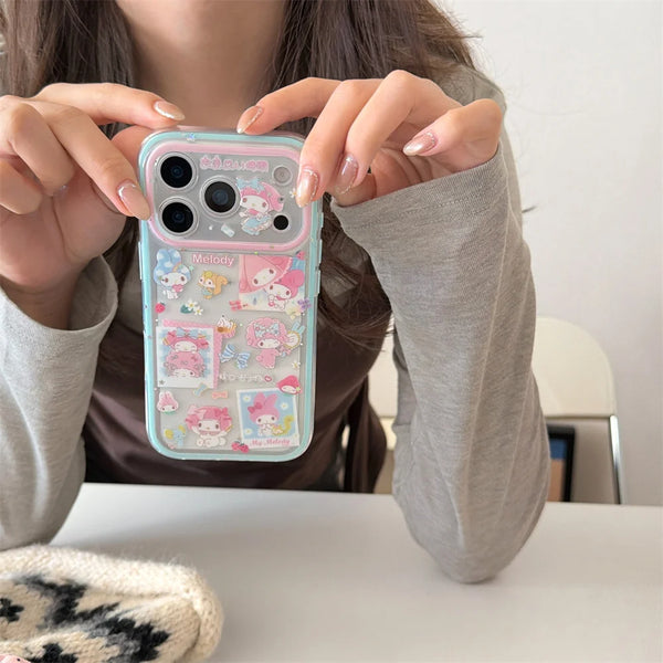 Cute Melody Phone Case with Hanging Rope Compatible with iPhone