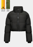 Women Winter Cropped Puffer Jacket Windproof