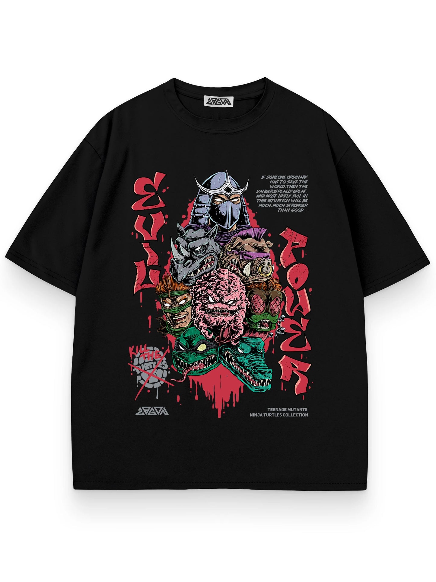 Bizarre Street Graffiti T-Shirt Unisex Half Sleeve Summer Fashion