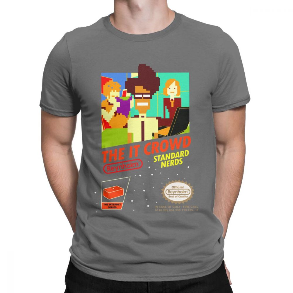 T-Shirts Nerds Men T Shirt Funny Geek Computer Tech TV Show Best Vintage - xinnzy