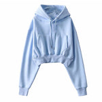 Hoodie Pullovers Women Fashion High Waist