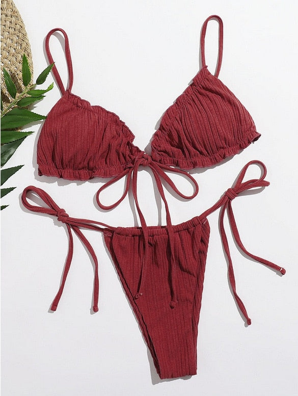 Badeanzüge Damen Sommer Y2k Bikini String Sexy Girl