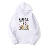 Dogs Make Me Happy People Make My Head Hurt Hoodies Funny Dog Lovers