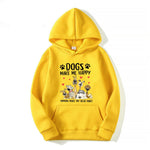 Dogs Make Me Happy People Make My Head Hurt Hoodies Funny Dog Lovers