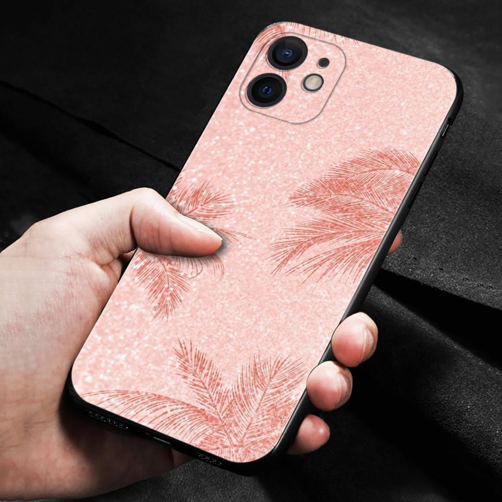 Schöne Rose Bling Bild Silikonhülle für Apple iPhone