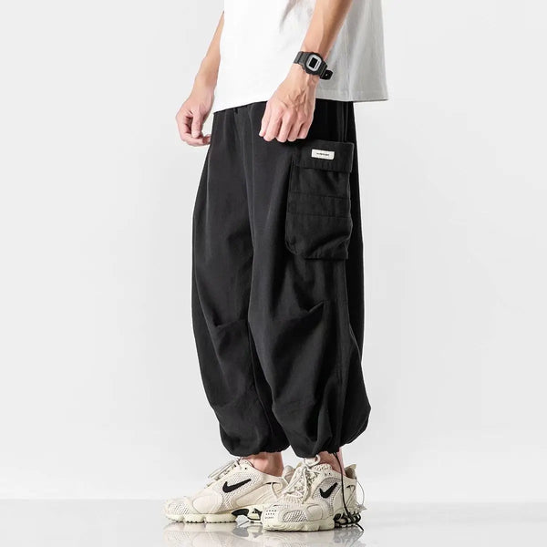 Y2k Baggy Cargo Pants Joggers Ankle-Length Casual Harem Long Trousers