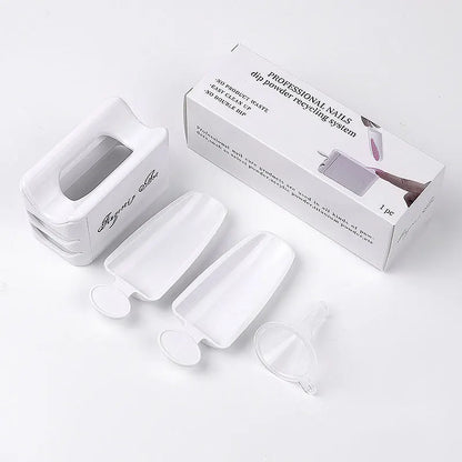 Nails art glitter powder sequins double layer manicure