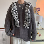 Männer Pullover Übergroße Mode Harajuku Casual Gestrickte Pullover