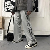 Harajuku Y2k Oversize Wide Pants Japanese Print Casual Sport Straight Trousers