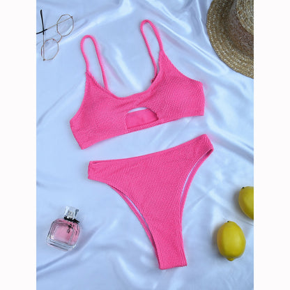 Micro Bikini Sexy Women Swimsuit Rib Bikini Set Push Up