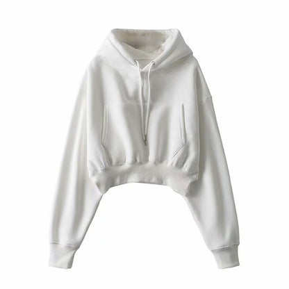 Hoodie Pullovers Women Fashion High Waist