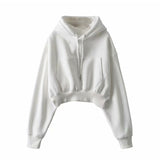 Hoodie Pullovers Women Fashion High Waist