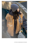 American Retro Y2K Baseball Uniform Jacke Mantel Damen Street Hip-Hop