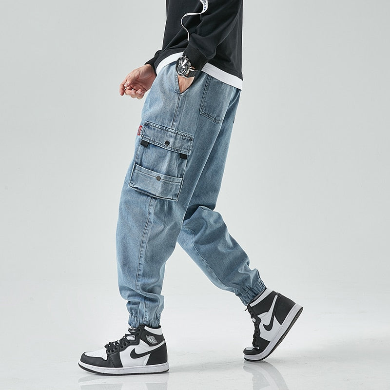 Hip Hop Cargo Pants Stylish Streetwear Harem Joggers for Men