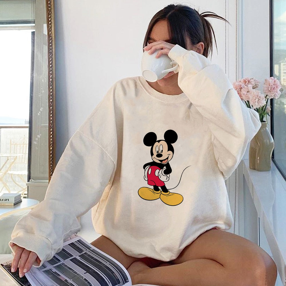 Mickey Mouse Unisex Sweatshirt Crewneck Harajuku Pullover