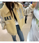 Autumn and Winter Lamb Wool Fashion Jackets Coats Y2K Loose w