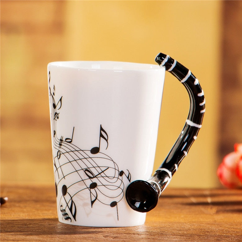Mug Creative Guitar Violin Style Ceramic