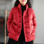 Jacket Long Sleeve Loose Casual Padded Coat Thicken Warm