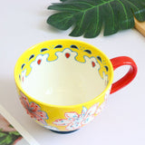 Mug With Handle Breakfast Oatmeal Milk Coffee Cup