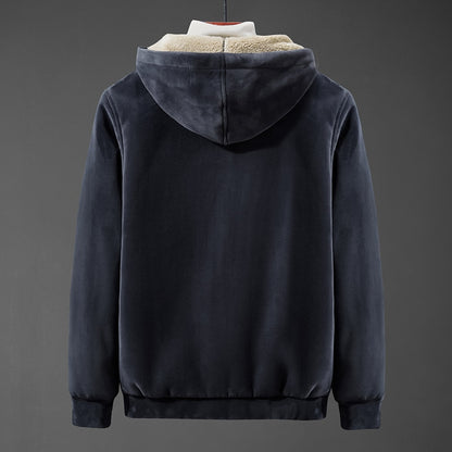 Cashmere hoodie men fleece hoodies sweatshirts male hoodies male oversized hoodie - xinnzy