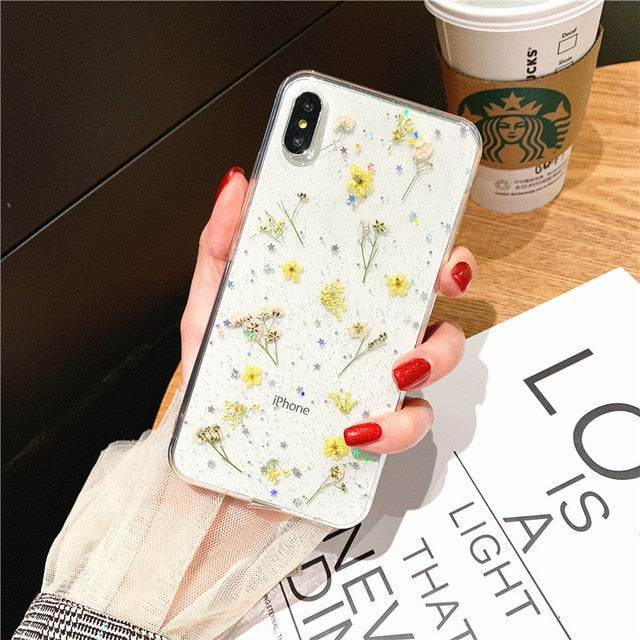 flower case for iphone phone cases Real floret cover case