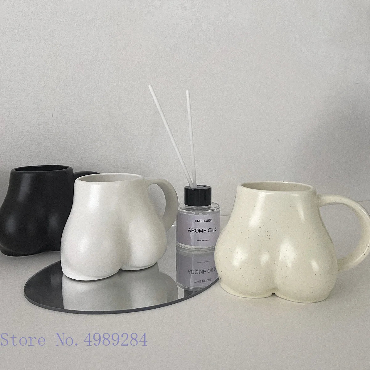 Ceramic Mug Milk Taste Butt Body Shape Nude Lovely Cup Handle