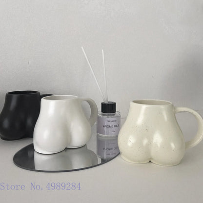Ceramic Mug Milk Taste Butt Body Shape Nude Lovely Cup Handle