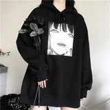 Hoodie Sweatshirt Oversize Damen Lustige Punk Hoodies