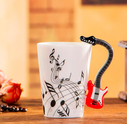 Mug Creative Guitar Violin Style Ceramic