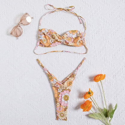 Bikinis mit niedriger Taille, separater Badeanzug, sexy Bikini-Set für Damen