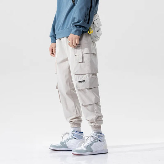 Streetwear Mens Pants Men Cargo Pants Hip Hop Casual Oversized