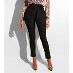 Ruched Bow Pencil Pants Women's